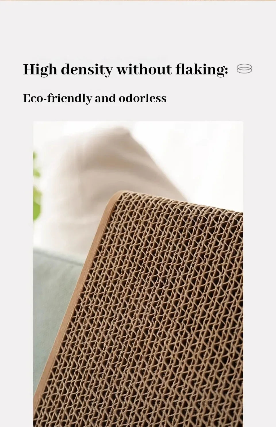 L-Shaped Cardboard Cat Scratching Post