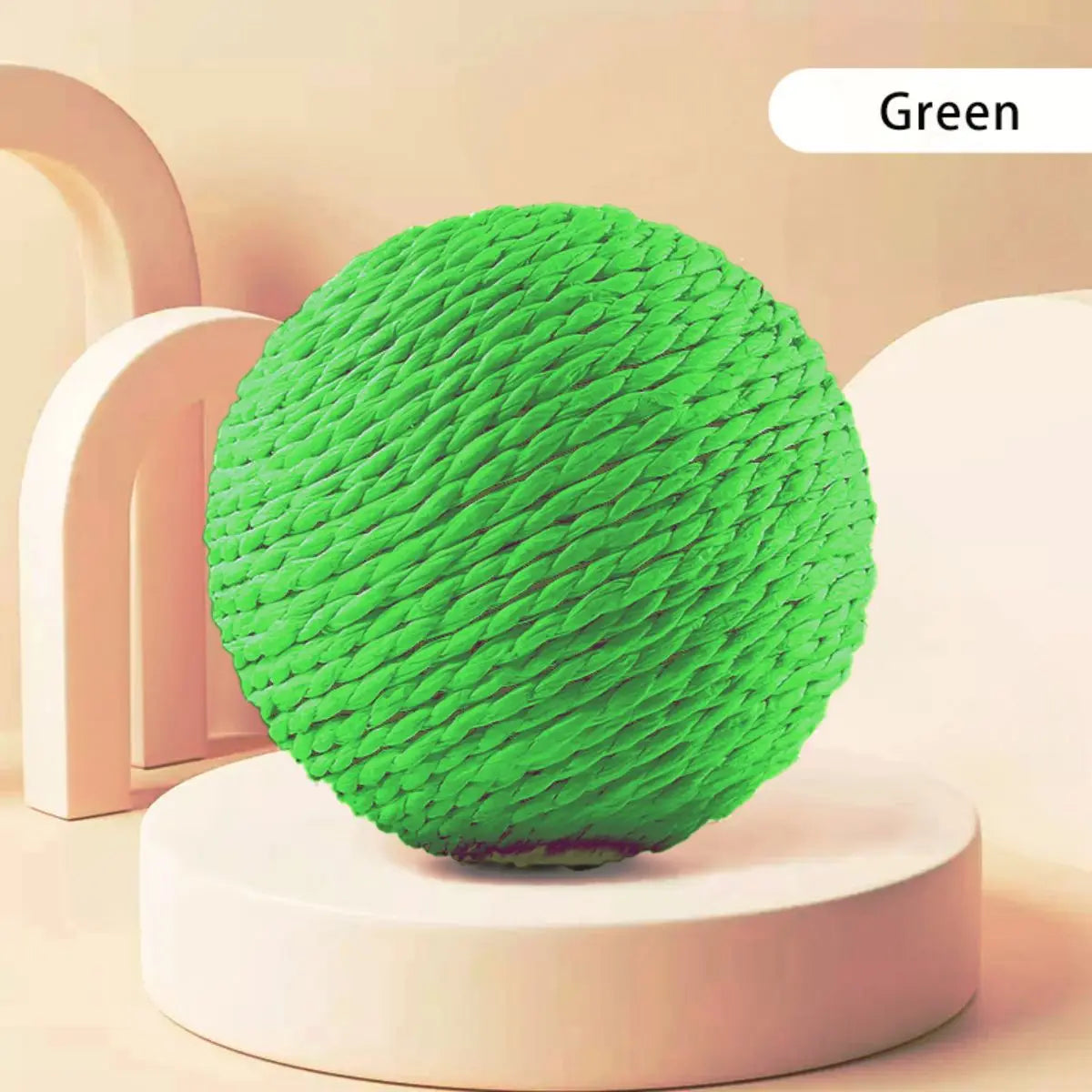 10 cm Interactive Sisal Cat Scratching Ball Toy – Teeth Cleaning & Anti‑Bite Fun
