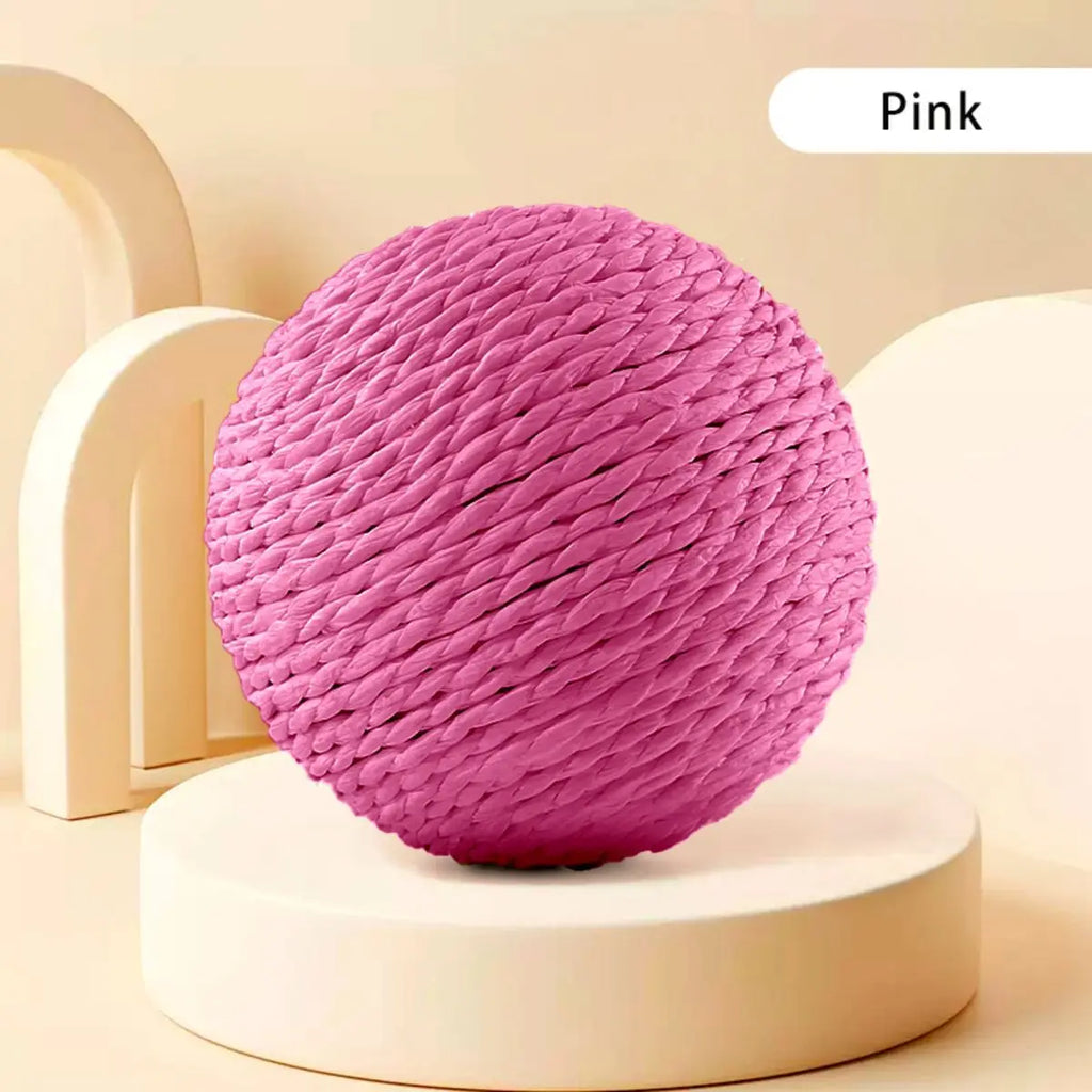 10 cm Interactive Sisal Cat Scratching Ball Toy – Teeth Cleaning & Anti‑Bite Fun
