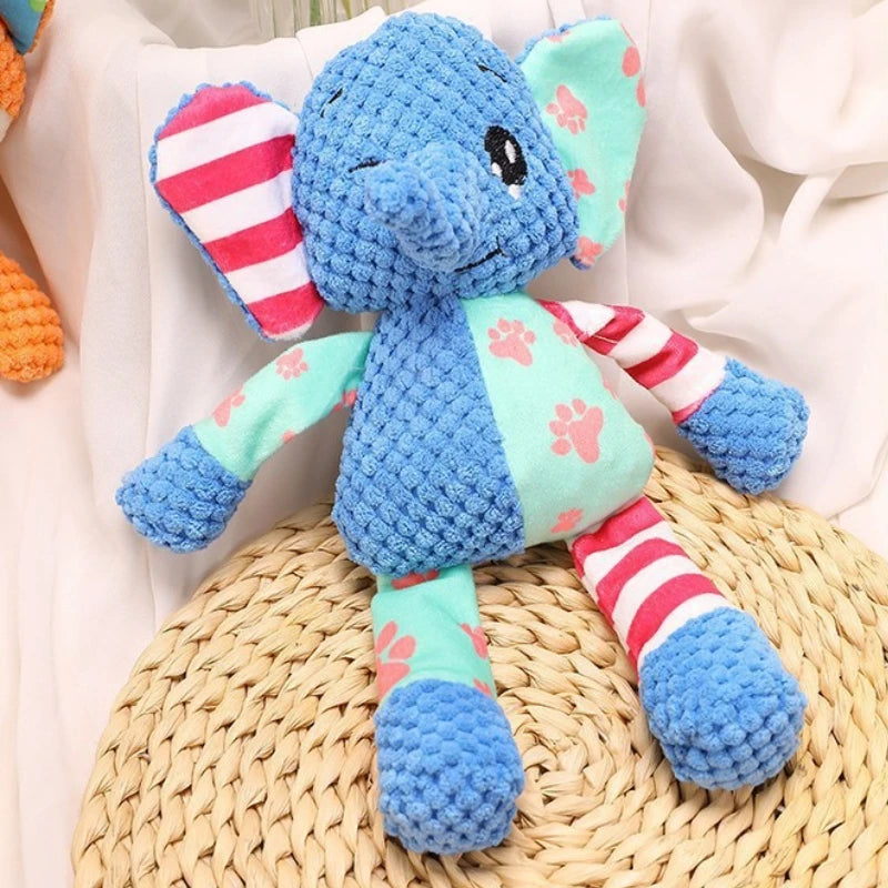 Cute Animal Plush Toys – Dog & Elephant