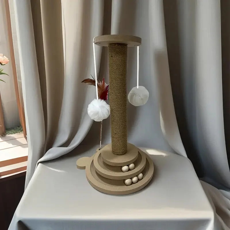 Deluxe Cat Scratching & Play Tower – Multi‑Activity
