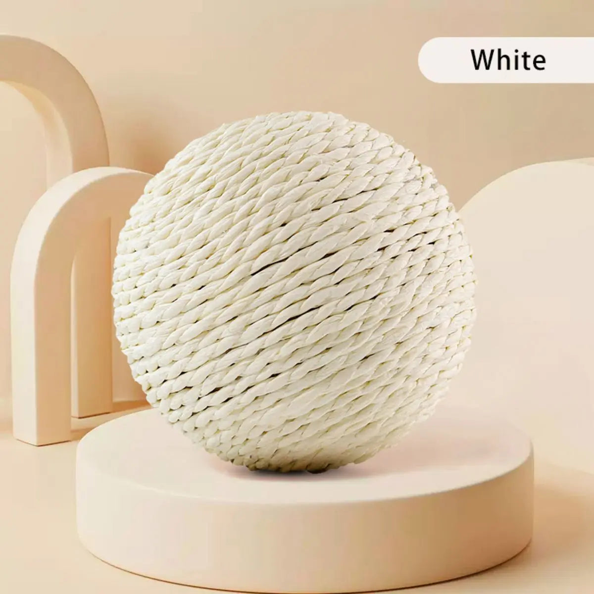 10 cm Interactive Sisal Cat Scratching Ball Toy – Teeth Cleaning & Anti‑Bite Fun
