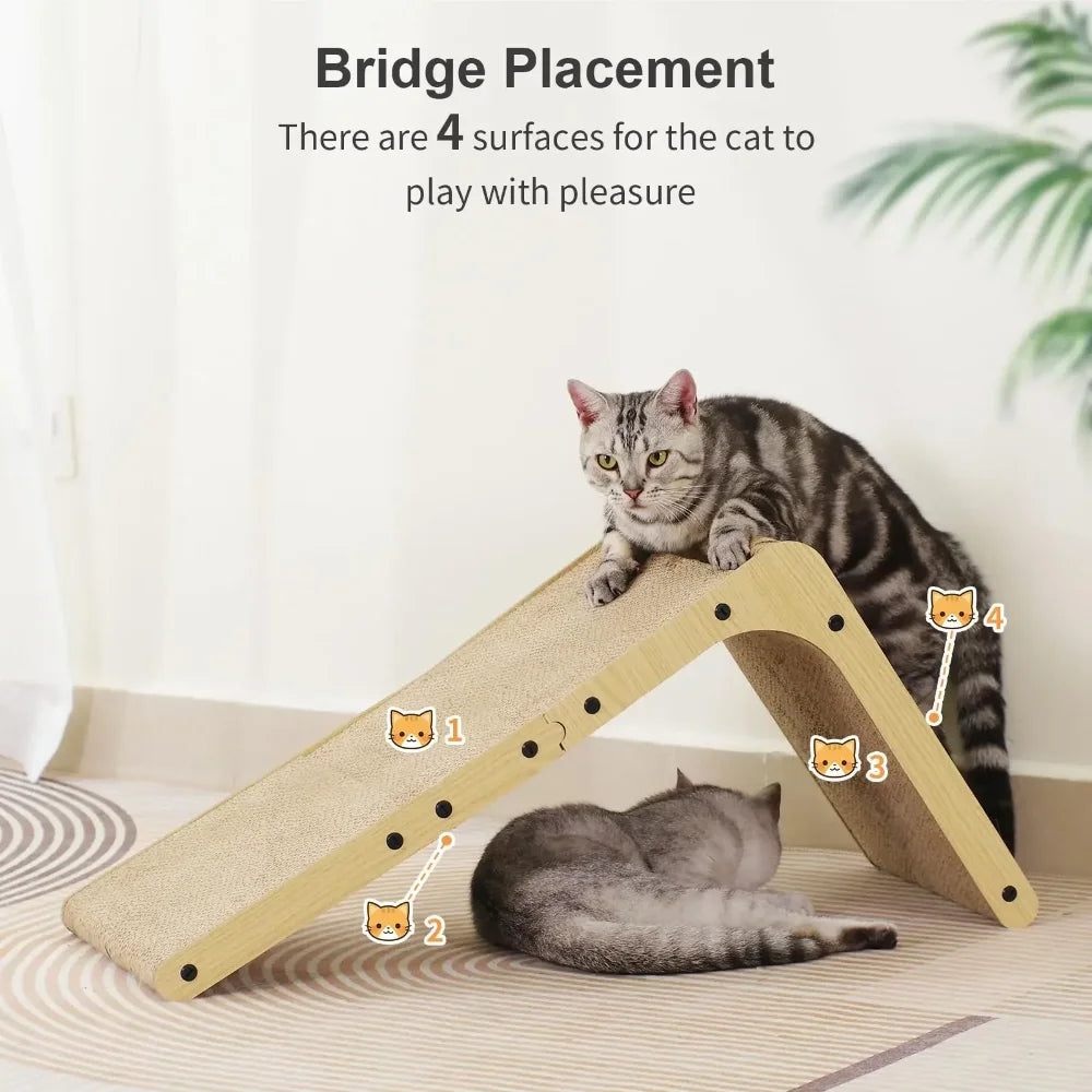 L-Shaped Cardboard Cat Scratching Post