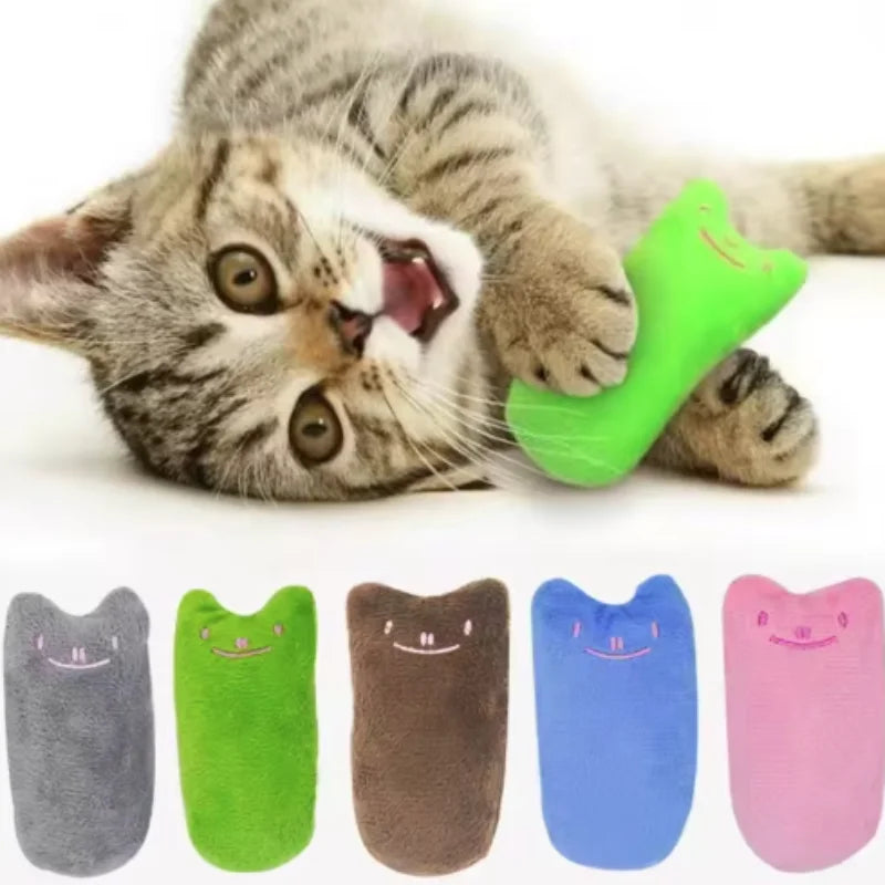 Funny Interactive Catnip Plush Toy – Teeth Grinding & Vocal Chewing Fun