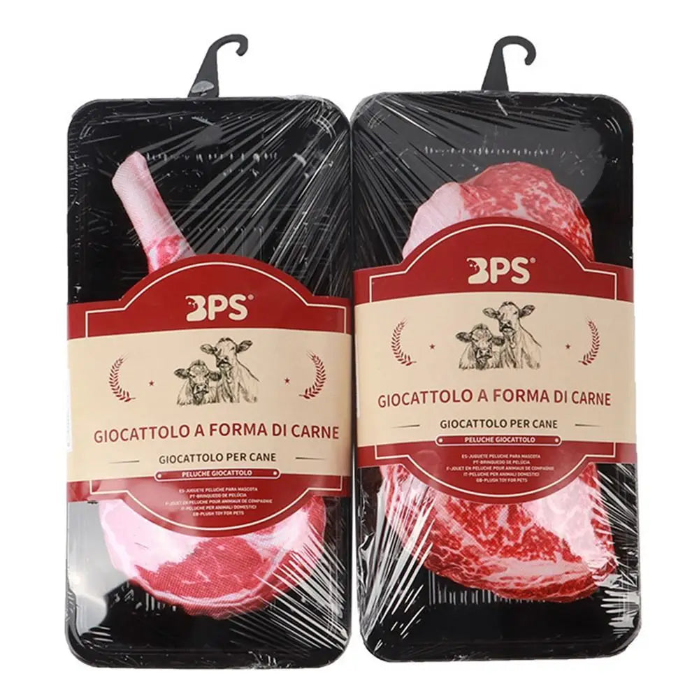 Squeaky Steak Plush Toy