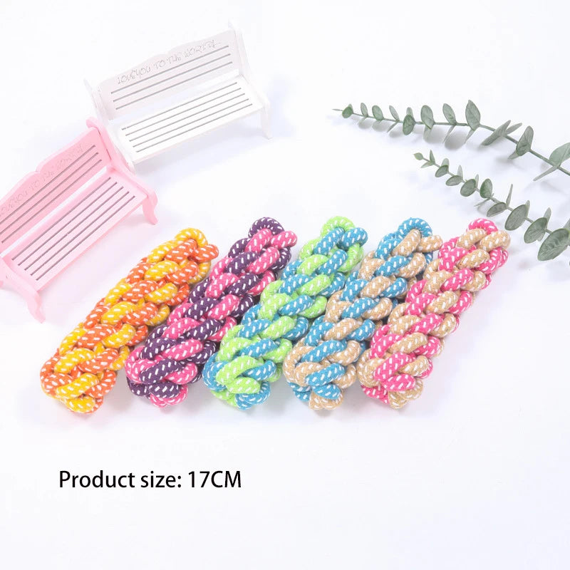 Mini Indestructible Rope Toy for Small Dogs & Cats