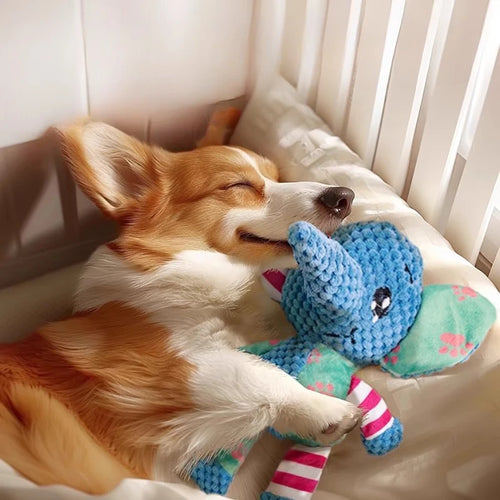 Cute Animal Plush Toys – Dog & Elephant