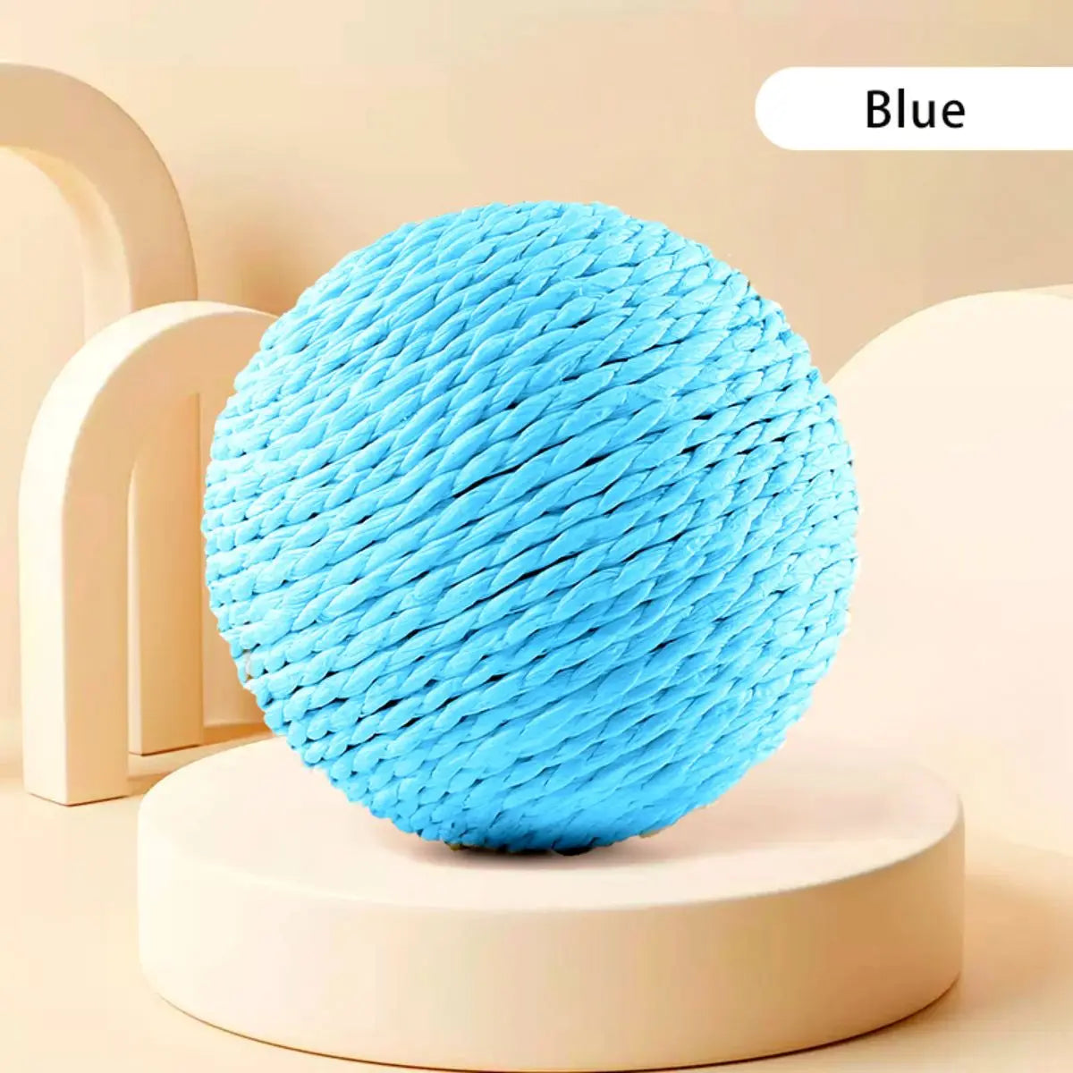 10 cm Interactive Sisal Cat Scratching Ball Toy – Teeth Cleaning & Anti‑Bite Fun
