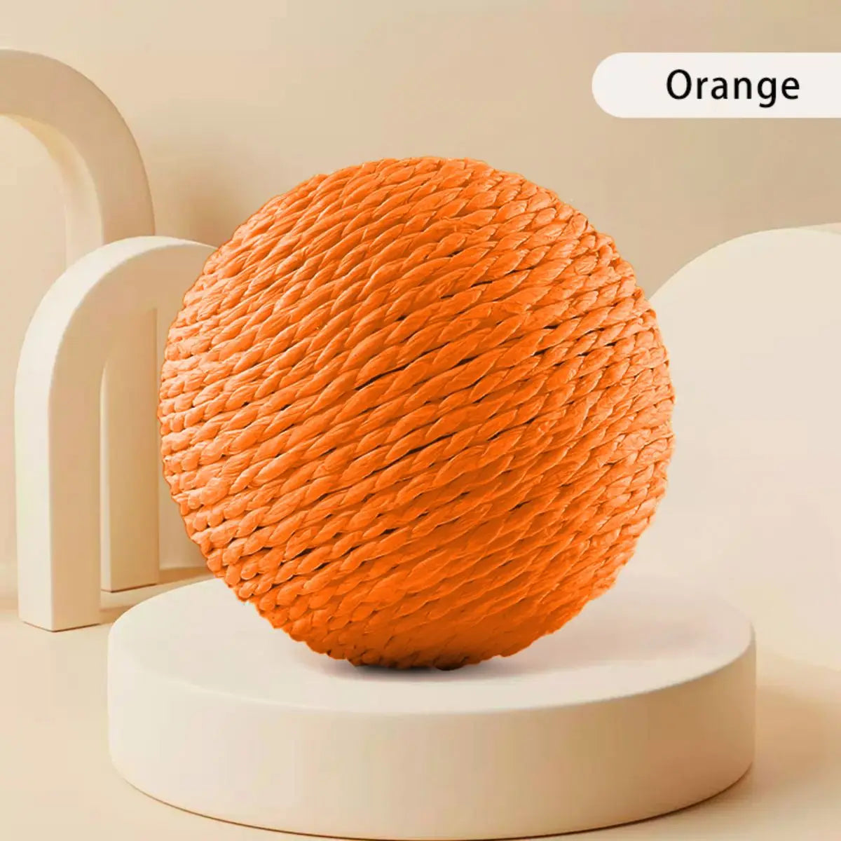 10 cm Interactive Sisal Cat Scratching Ball Toy – Teeth Cleaning & Anti‑Bite Fun
