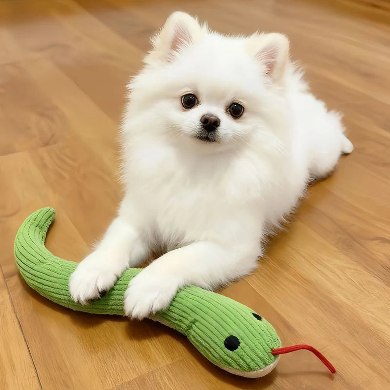 Plush Snake Toy for Cats & Dogs – Soft, Crinkly & 35 cm of Wiggly Fun