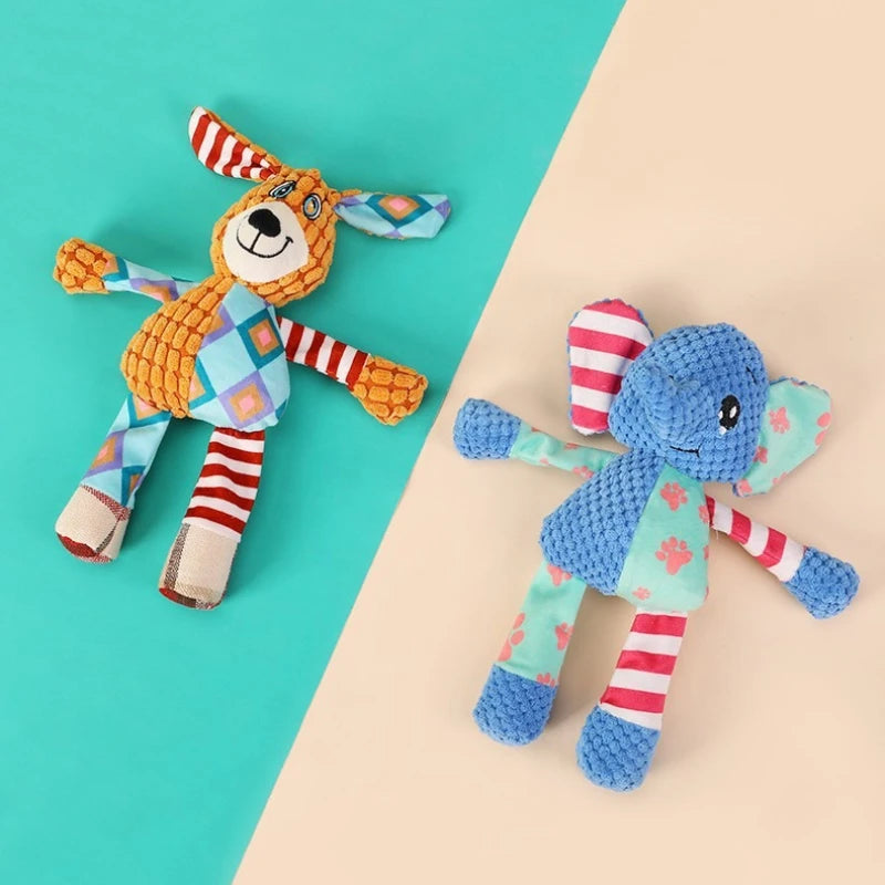 Cute Animal Plush Toys – Dog & Elephant