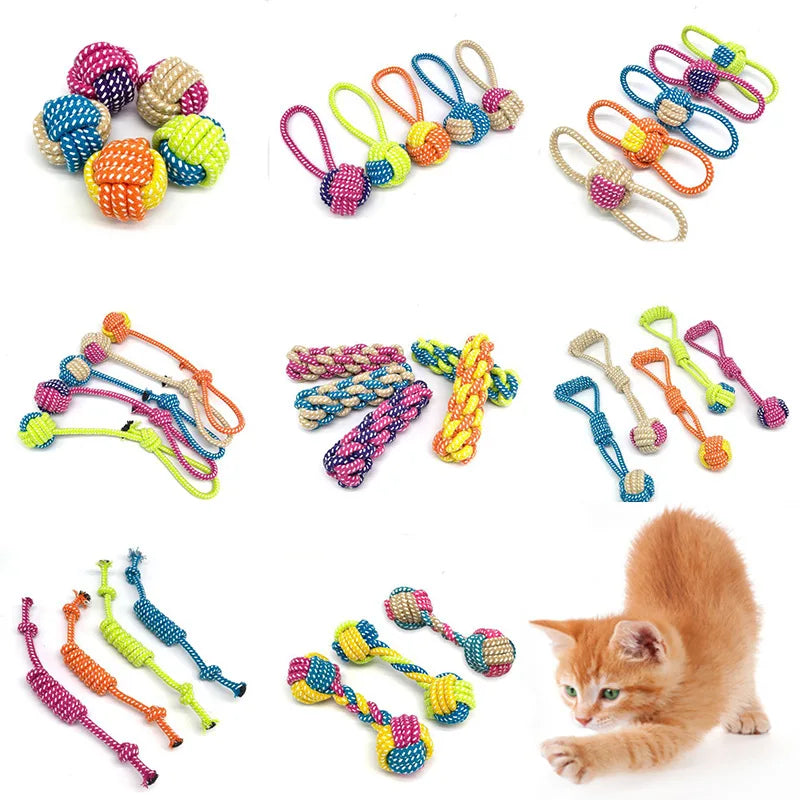 Mini Indestructible Rope Toy for Small Dogs & Cats