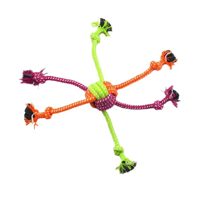 Colourful Rope Tug Toy – Strong, Fun & Perfect for Playful Dogs